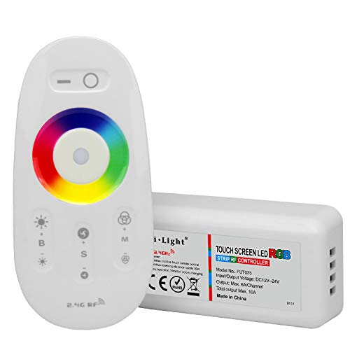 LIGHTEU®, telecomando LED 2.4GHz e controller RF per strisce LED RGB, Milight Miboxer fut025