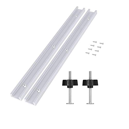 2pcs T Track Mitre Track T Slot Slot & 2pcs Metal Set ad azione rapida tenere premuto il morsetto