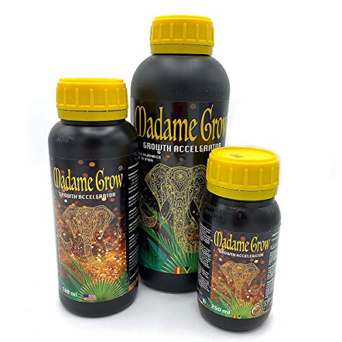 MADAME GROW ⭐️⭐️⭐️⭐️⭐️ Fertilizzante Concime Organico NPK per Piante, stimolatore di Radici e Crescita - Super CONCENTRATO - Growth Accelerator 250 ml - Offerta !!