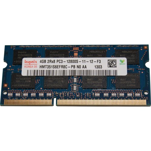 Hynix 4 GB 204 pin DDR3 – 1600 SO-DIMM originale (1600 MHz, PC3 – 12800S) HMT351S6EFR8 C – Pb N0 AA