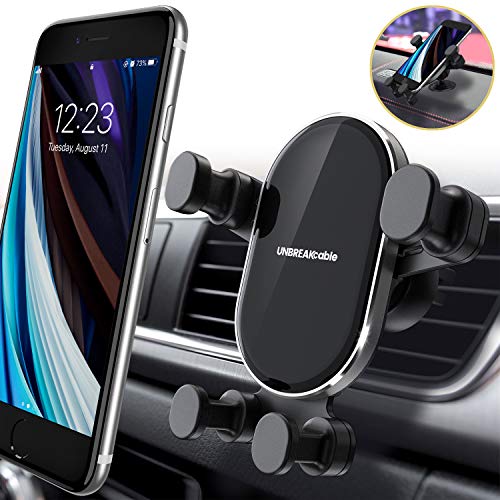 UNBREAKcable Porta Cellulare da Auto 360 Gradi di Rotazione, Universale Supporto Cellulare Auto per iPhone SE 2020/11/11 PRO/X/8, Samsung A51/S20, Huawei P30 Lite e Altri telefoni da 4.7-6.5 Pollici