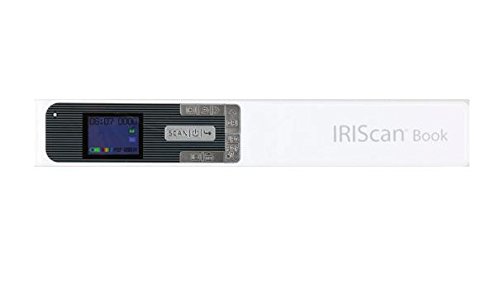 IRISCAN - Book 5 Scanner Portatile I Acquisizione Di Libri, Riviste e Quotidiani I Alta Velocità E Qualità I Batteria USB Ricaricabile - Bianco