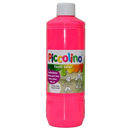 Piccolino - Colore per Tessuti, 500 ml, Rosa Fluo