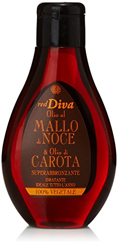 red Diva - Superabbronzante Idratante, Olio al Mallo di Noce e Olio di Carota - 100 ml