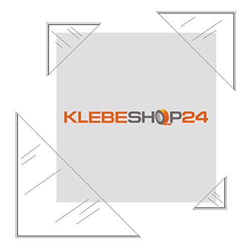 Klebeshop24 - Buste triangolari autoadesive, angoli trasparenti per foto, formato a scelta, 20 o 100 pezzi