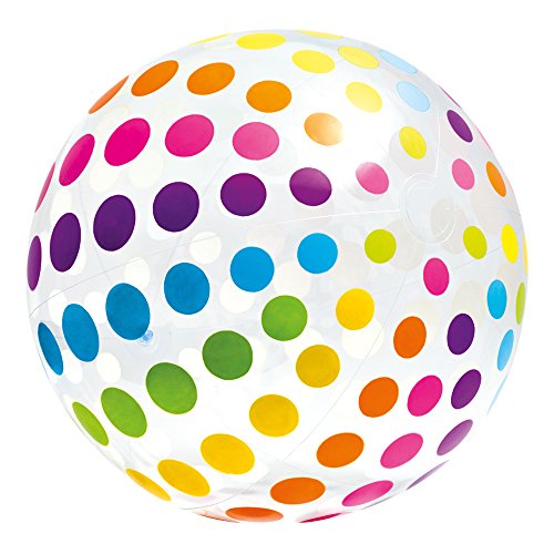 Intex- Pallone Gigante Pois, Multicolore, 183 cm, 58097
