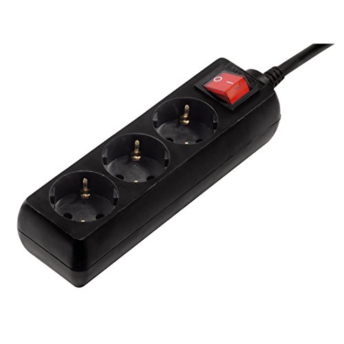 Hama 00030392 3AC outlet(s) 230V 1.4m Black surge protector - Surge Protectors (3 AC outlet(s), 3500 W, 1.4 m, Black)