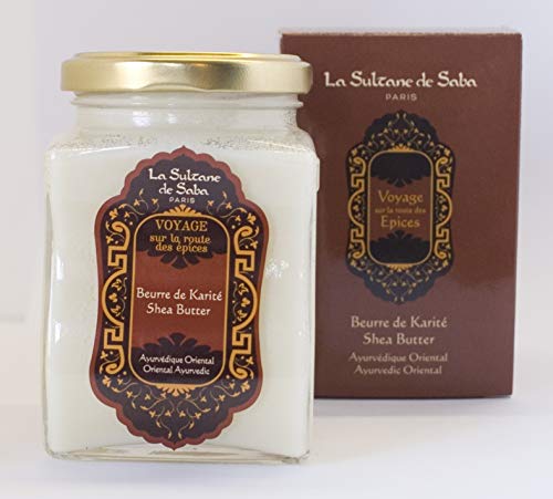 La Sultane de Saba - Burro di karitè ambra vaniglia patchouli, 300gr - Viaggiare sulla Strada delle spezie - Trattamento ayurvedico