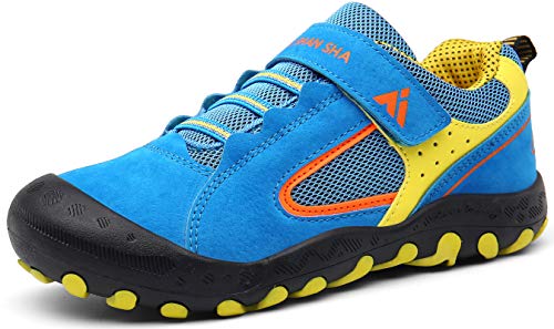 Mishansha Scarpe da Trekking Bambino Estive Casual Ragazzi Fitness Scarpe da Ginnastica Blue 36