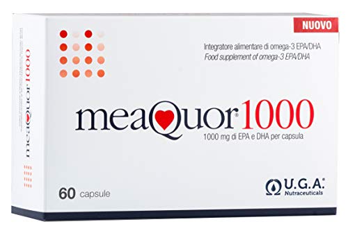 MEAQUOR® 1000 - con 1000mg di EPA e DHA per capsula | Certificato 5* IFOS su ogni lotto | 60cps