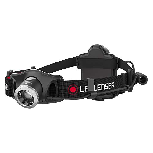 Led Lenser H7R.2 Torcia Frontale / Lampada Frontale a LED, 300 Lumens, Raggio di Luce 160 m, Ideale per Camping, Outdoor, Bici, Corsa, Caccia, Pesca, Auto, Moto, Barca, Nero