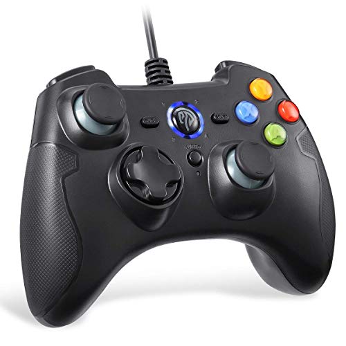 EasySMX ESM-9100 - PS3 PC Controller con cavo, PS3 joystick,Controller di gioco per PS3 ,Wired Gamepad Controller,supporta Windows, Vista, TV box, PS3 e Android Nero