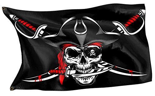 RAHMENLOS - Bandiera dei pirati dei Caraibi