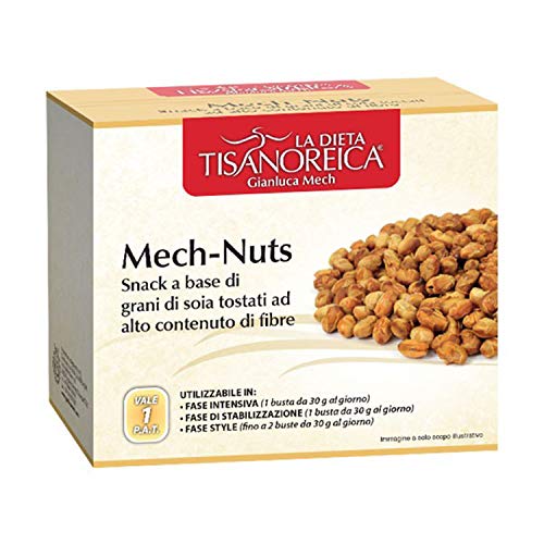 Gianluca Mech - Mech-Nuts, Snack a Base di Grani di Soia - 4 Buste da 30 gr