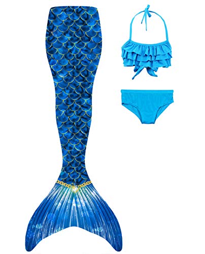 shepretty Coda di Sirena con Bikini per Bambina,wupuG15+WJF46,150