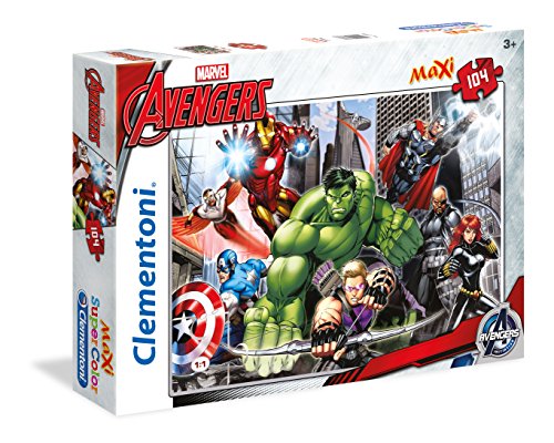 Clementoni- Avengers Maxi Supercolor Puzzle, 104 Pezzi, 23688