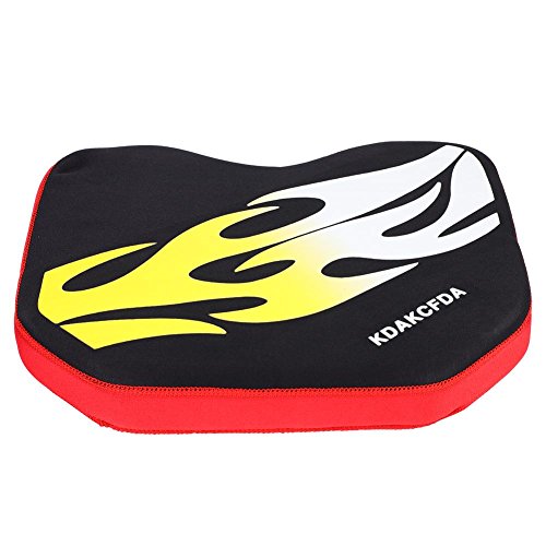 Tbest Cuscino del Sedile Kayak Comodo Ammorbidire Morbido Canoa Barca da Pesca Cuscino del Sedile con Ventose per Kayak Pesca Camping 3 Colori(Flames)