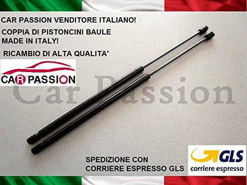 COPPIA MOLLE A GAS PISTONI AMMORTIZZATORI COFANO POSTERIORE PORTELLONE BAULE