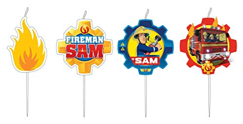 Fireman Sam 9902187, Set di 4 candele