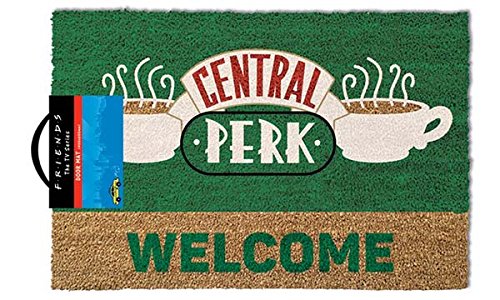 Import Door Mat Zerbino Friends Central Perk Welcome, Poliuretano, Multicolore, 40 x 60 cm