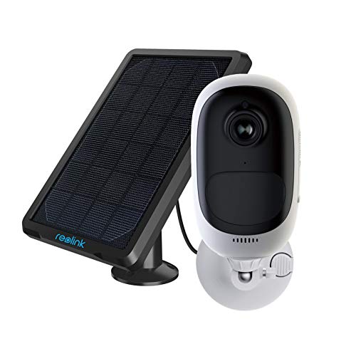 Reolink Argus Pro con Pannello Solare Telecamera di Sicurezza 1080P Outdoor Cam Ricaricabile a Batteria WiFi IP Cam con Allarme Sirena, audio a 2 vie, Rilevazione moire PIR (pannello solare incluso)