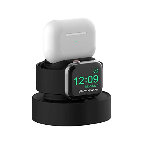 SOKUSIN Supporto di Ricarica per Apple Watch,Supporto Facile installare per Apple Watch 38/40/42/44mm iWatch 1/2/3/4/5,modalità Stand Notturno,AirPods PRO Caricabatterie Dock (Cavi Non Inclusi)
