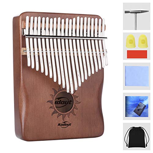 Kalimba 21 Tasti - Thumb Piano Portatile Pianoforte,Martello Sintonizzatore,Strumenti musicale portatile per bambini,adulti e principianti,Regalo ideale per compleanno,San Valentino o Natale