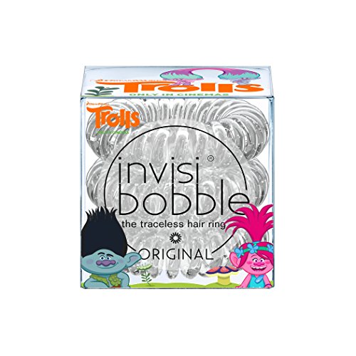 Invisibobble Originali, Elastici per cappelli, Trolls Edition, 3 pzt.