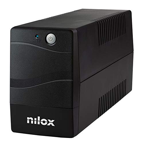 Nilox NXGCLI8001X5V2 Gruppo di Continuità UPS Line Interactive, 800 VA/560 W, Display LED