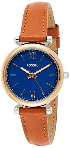 Fossil Orologio Analogueico Quarzo Donna con Cinturino in Pelle ES4701