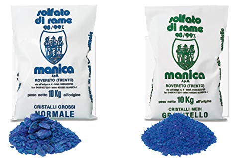 Manica Solfato di Rame GRANITELLO 98-99% di PUREZZA in Confezione da 10 kg