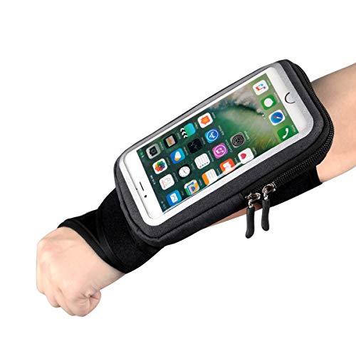 Fascia da Braccio Porta Cellulare Telefono pollice braccialetto Sweatproof Bracciale per Corsa Esercizi per iPhoneXS/XR/X/ 8 Plus /5C/5S Galaxy S6/S5,Huawei, ASUS, LG, Motorola fino a 6.2 Pollici