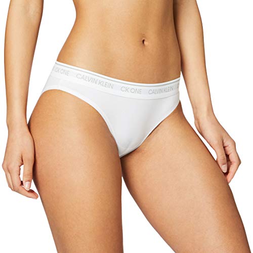 Calvin Klein Slip Bikini, Bianco (White 100), (Taglia Produttore: Medium) Donna