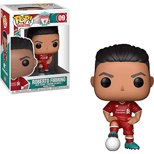 Funko- Pop. Vinyl: EPL: Liverpool: Roberto Firmino Collectible Figure, Multicolore, 9 cm, 29216