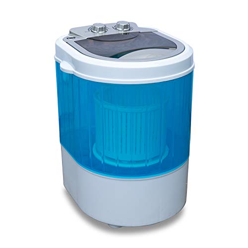 Molino Mini lavatrice con centrifuga per campeggio fino a 3 kg, piccola e maneggevole con maniglia