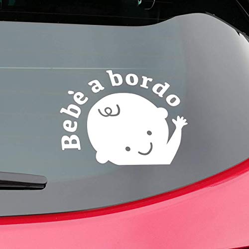 Bonfinity Adesivo Bebè Bimbo a Bordo per Auto | Sticker Baby on Board Esterno | Segnale Impermeabile Bambino Decalcomania