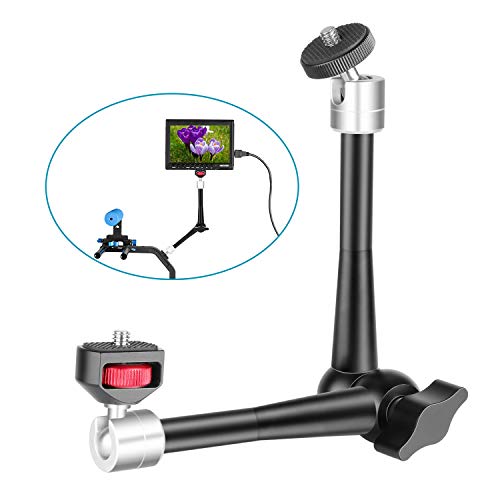 Neewer Braccio Magico Articolato a Frizione Regolabile da 11 pollici con Vite filettata 1/4 pollice Compatibile con DSLR Camera Rig Luce a LED Monitor da campo e Flash Carico fino a 3 chilogrammi