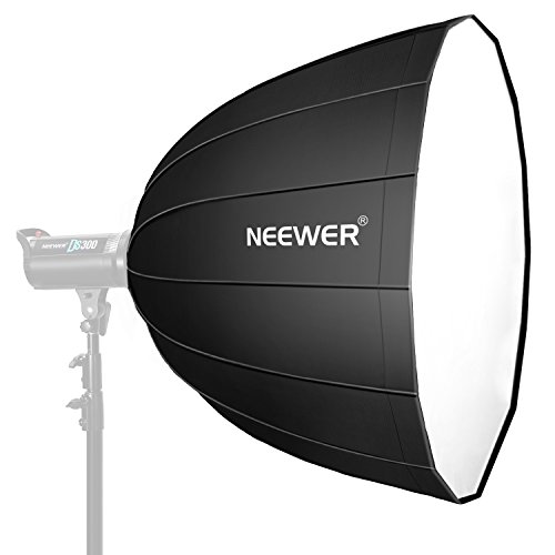 Neewer 120cm Softbox Profonda Esadecagonale – Velocemente Richiudibile con Attacco Bowens & Diffusore per Speedlite da Studio Flash Monoluce, Ritratti & Fotografia di Prodotti