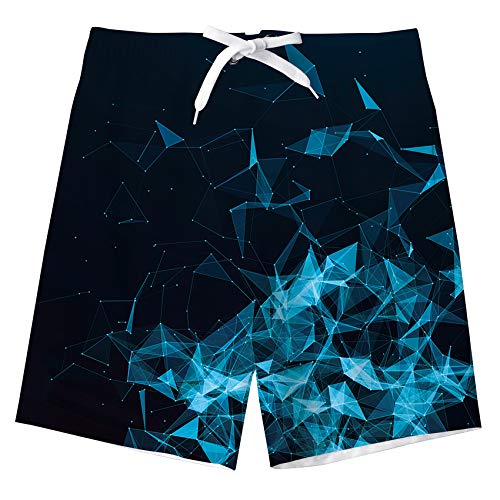 TUONROAD Bambino Nuotare Pantaloncini Divertente 3D Stampato Asciugatura Rapida Costumi da Bagno Bambini Board Shorts 11-12 Anni