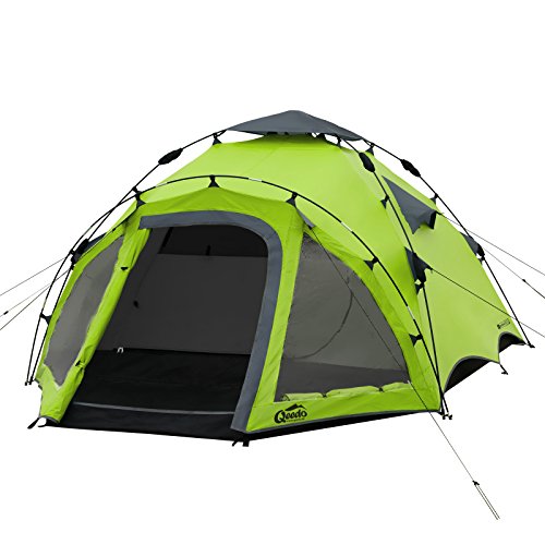 Qeedo Quick Oak 3 Tenda da Campeggio 3 posti Automatica (Quick Up System) - Verde