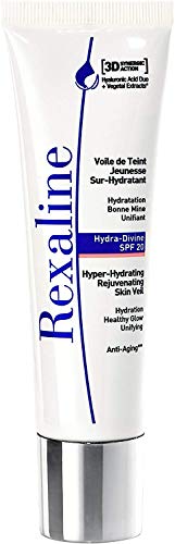 Rexaline - Hydra-Divine SPF20 - Crema idratante giovane - CC cream con acido ialuronico, crema colorata e correttiva, correttore di carnagione arancione - Cura antietà - 30 ml