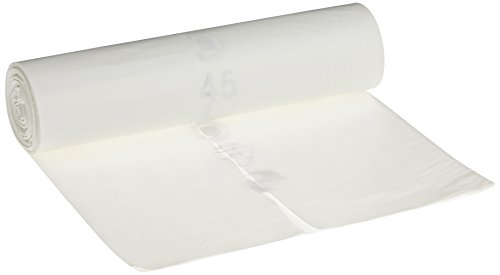 Deiss Premium - Sacchi della spazzatura, bianco o trasparente, da 70 o 120 litri, 120 Liter - Typ 60, bianco, 1