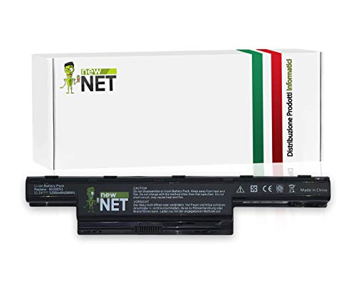 New Net Batteria AS10D51 AS10D31 compatibile con Packard Bell EasyNote LE / LM / LS / NM / NS / TK / TM / TS / TSX - AS10D41 AS10D61 - Compatibile con Aspire 4250 Series 4252 4253 4253G - Acer Aspire 4551G, 4741, 4771G, 5336, 5551, 5736Z, 5741, 5742, 7741G, 5750G-2312G50, 5750G-2312G50 , eMachines E440, E442, Gateway NV49C, NV53, NV59C, 8472 (5200 mAh)