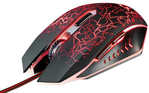 Trust Gaming 21683 GXT 105 Mouse da Gioco con 6 Pulsanti, Cablato, Nero