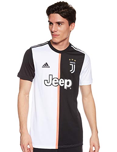 adidas Juventus Home J, Maglietta Uomo, Nero/Bianco, M