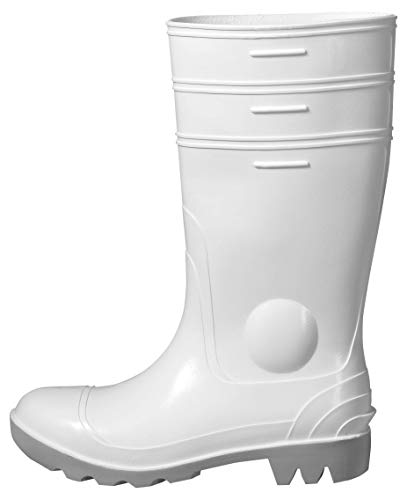 Uvex Nora Stivali di Gomma da Lavoro - Stivali Antinfortunistici S5 Impermeabile con Punta in Acciaio - Colore Bianco