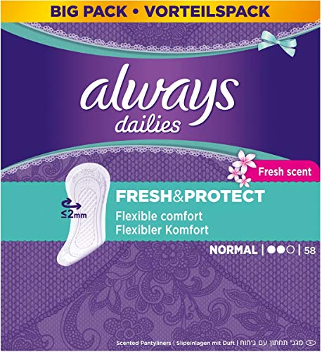 Always Dailies Fresh & Protect Normale Flexi Style Proteggi Slip - 130 Gr