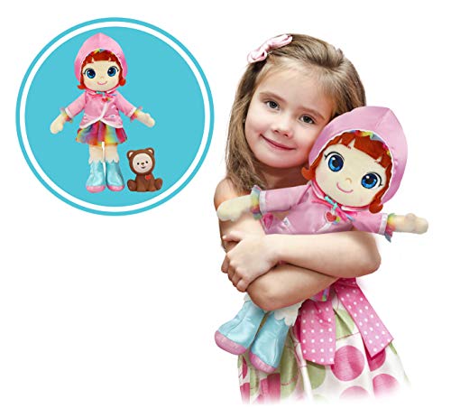 Rainbow Ruby – Licenza Mini Univers – La mia prima bambolina – Bambola Ruby in tessuto con personaggio Choco