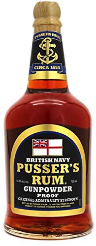 Pusser's British Navy Rum Black Label Gunpowder Proof