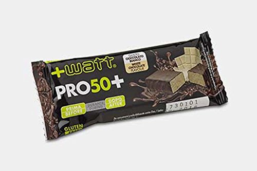 24x +WATT PRO 50+, BARRETTE PROTEICHE DA 50g (GUSTO MOUSSE AL CIOCCOLATO), SENZA GLUTINE, GUSTO ECCEZIONALE - NT INTEGRATORI GARANZIA DI QUALITA'